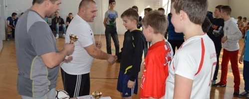 Turniej Piłki Nożnej Halowej 2015r. kategoria szkoła podstawowa.